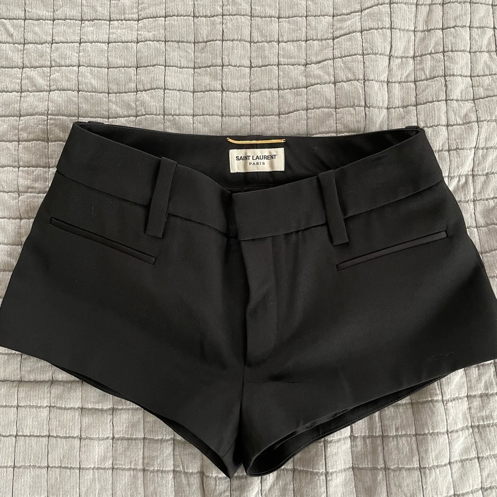 Yves Saint Laurent Black Shorts Brand New